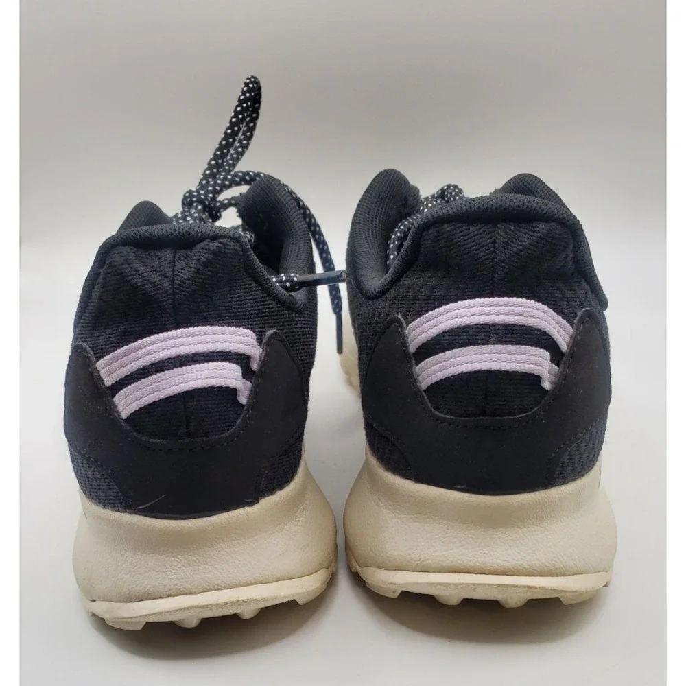 Adidas Womens Size 9.5‎ Black/ Purple  Running Shoes Lace Up PWJ001004